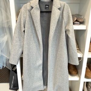 Zara Light Gray coatigan